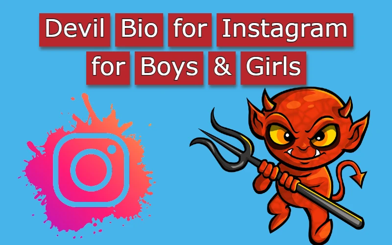 Devil bio for Instagram