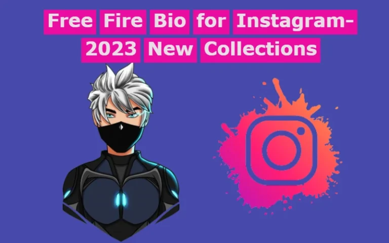 Free Fire Bio for Instagram