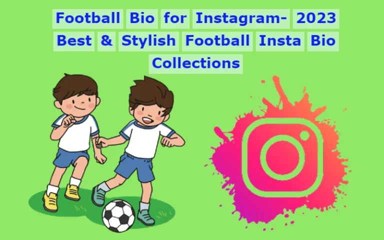 Football Bio for Instagram