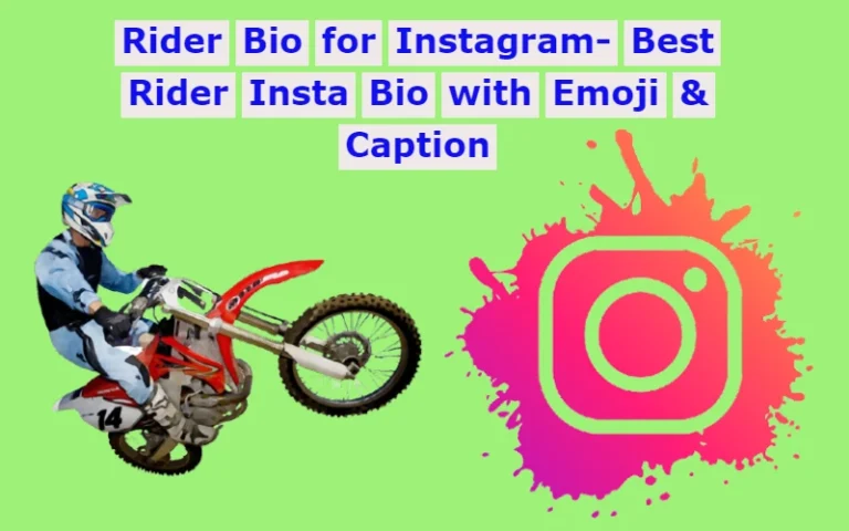 Rider Bio for Instagram