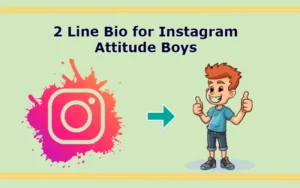 2 Line Bio for Instagram Attitude Boys