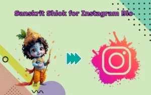 Sanskrit Shlok for Instagram Bio